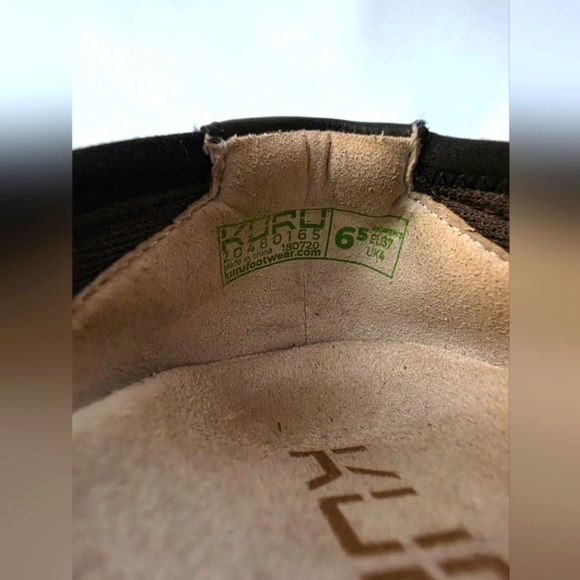 KURU Grace Black Leather Ballet Flats - Picture 7 of 7